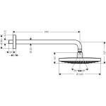 Потолочная душевая лейка Hansgrohe Raindance Select S240/S300 2JET с держателем Потолочная душевая лейка Hansgrohe Raindance Select S240/S300 2JET с держателем